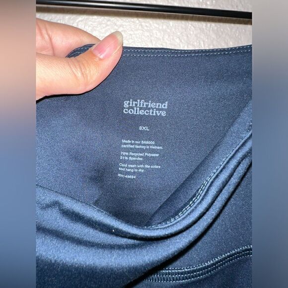 Girlfriend Collective Navy Blue leggings 3X - Picture 4 of 4